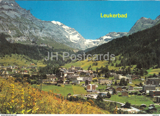 Leukerbad 1410 m - Balmhorn 3709 m - Gitzifurgge - 50944 - 1981 - Switzerland - used - JH Postcards