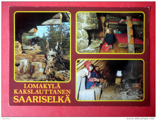 Saariselkä - village - Finland - sent from Finland to Estonia USSR 1983 - JH Postcards