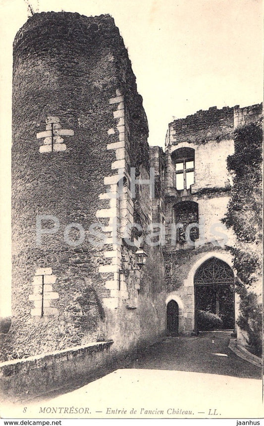 Montresor - Entree de l'ancien Chateau - castle - 8 - old postcard - France - unused - JH Postcards