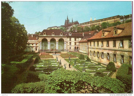 Salla Terrena in the garden of the Waldstein Palace - Praha - Prague - Czechoslovakia - Czech - used 1974 - JH Postcards