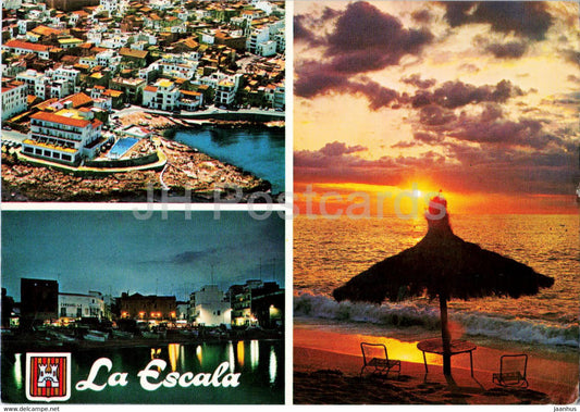 Costa Brava - La Escala - Varios Aspectos - multiview - 1980 - Spain - used - JH Postcards