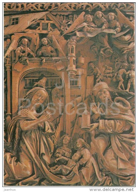 Altarflügel in Mauer bei Melk - religion - church - Austria - 1973 gelaufen - JH Postcards