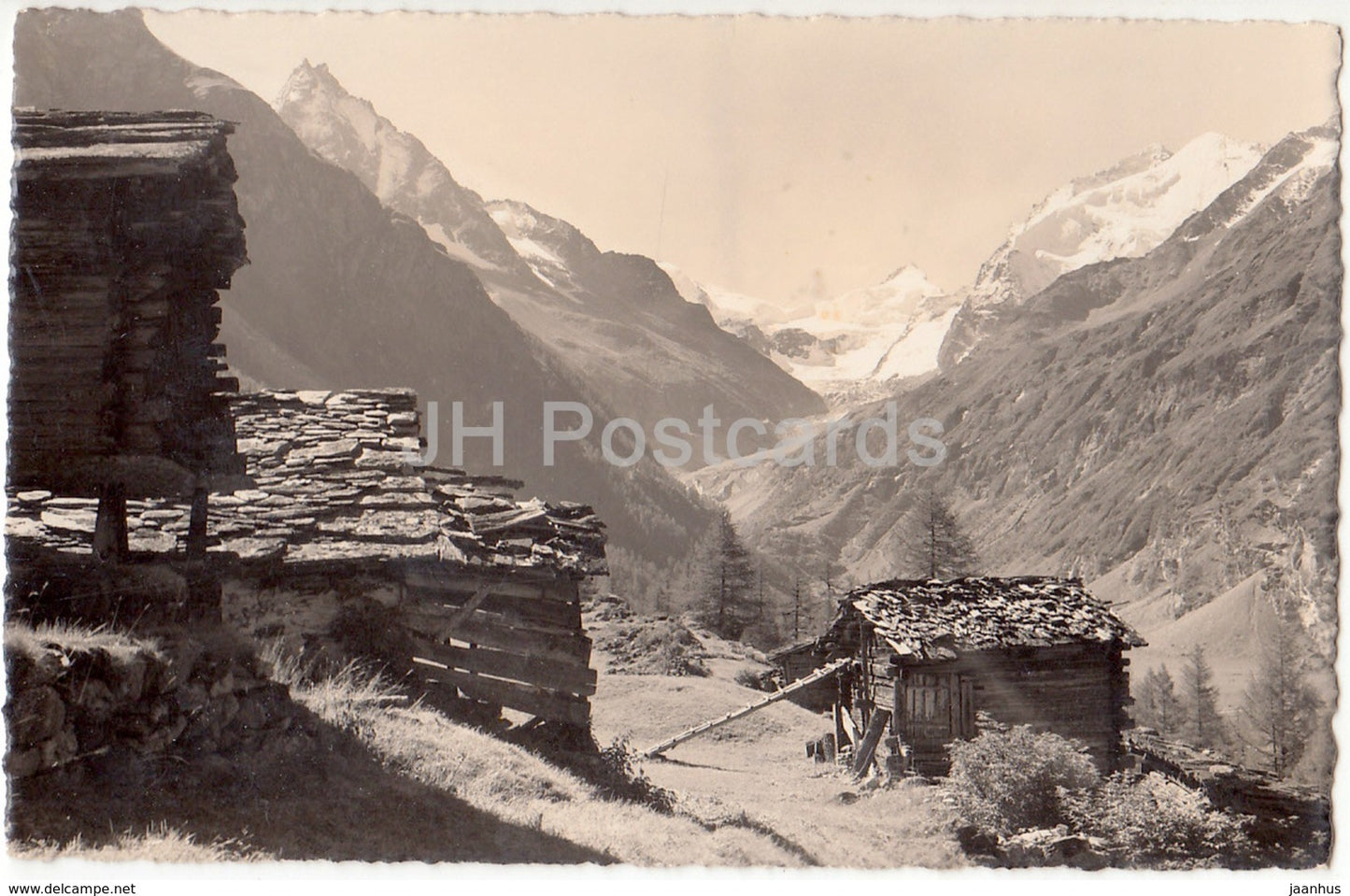 Zinal. Besso-Pte. de Zinal-Dt. Blanche Grd. Cornier - 8846 - Switzerland - 1939 - used - JH Postcards