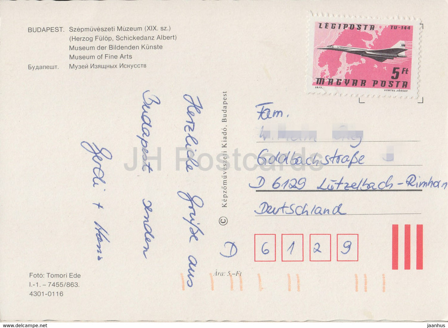 Budapest - Museum of Fine Arts - bus Ikarus - Hungary - used