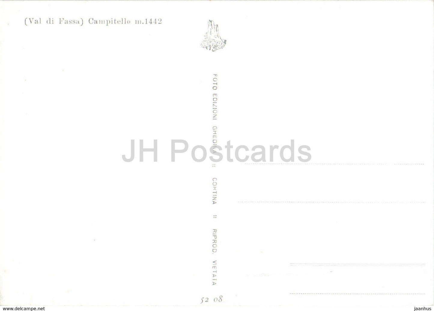 Campitello - Val di Fassa - alte Postkarte - Italien - unbenutzt