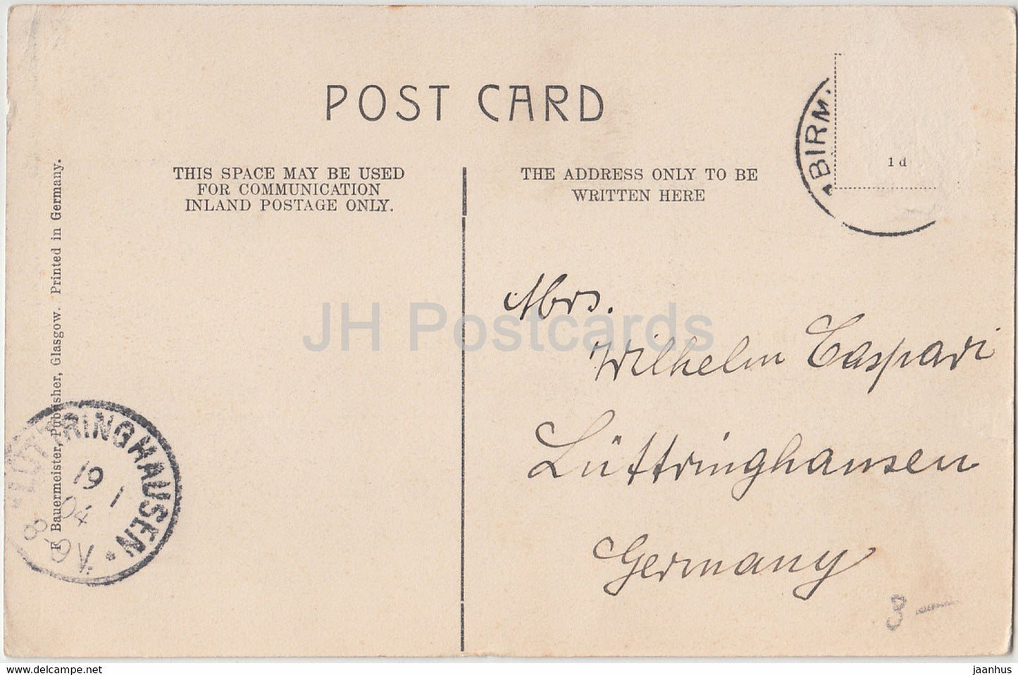 Glasgow - The University - old postcard - 1904 - Scotland - United Kingdom - used