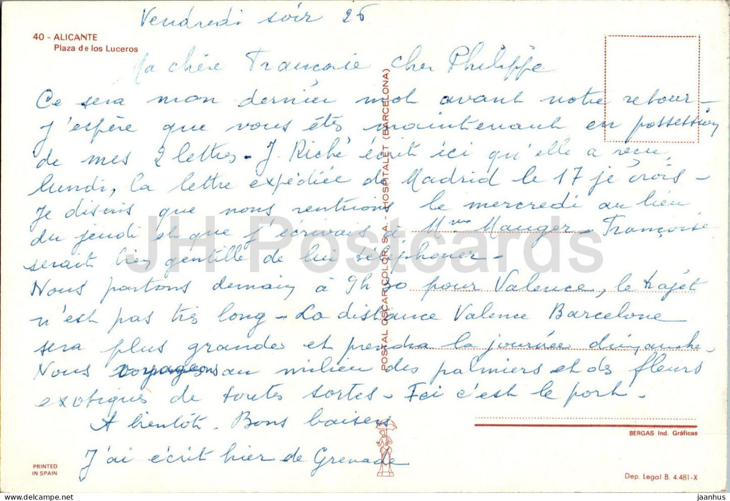 Alicante - Plaza de los Luceros - 40 - Spain - used