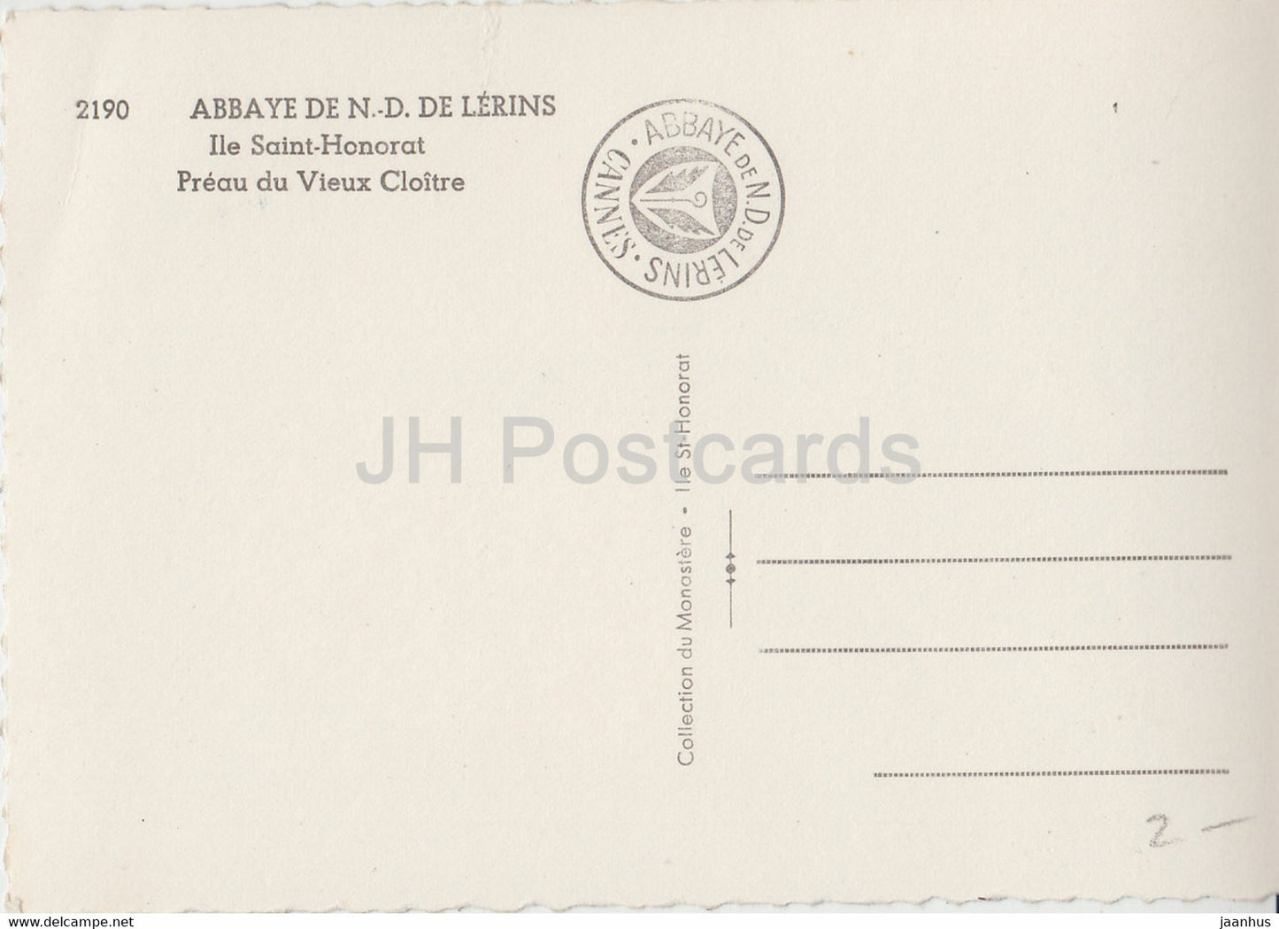 Abbaye de ND De Lernis - Ile Saint Honorat - Préau du Vieux Cloître - cloistre - France - inutilisé