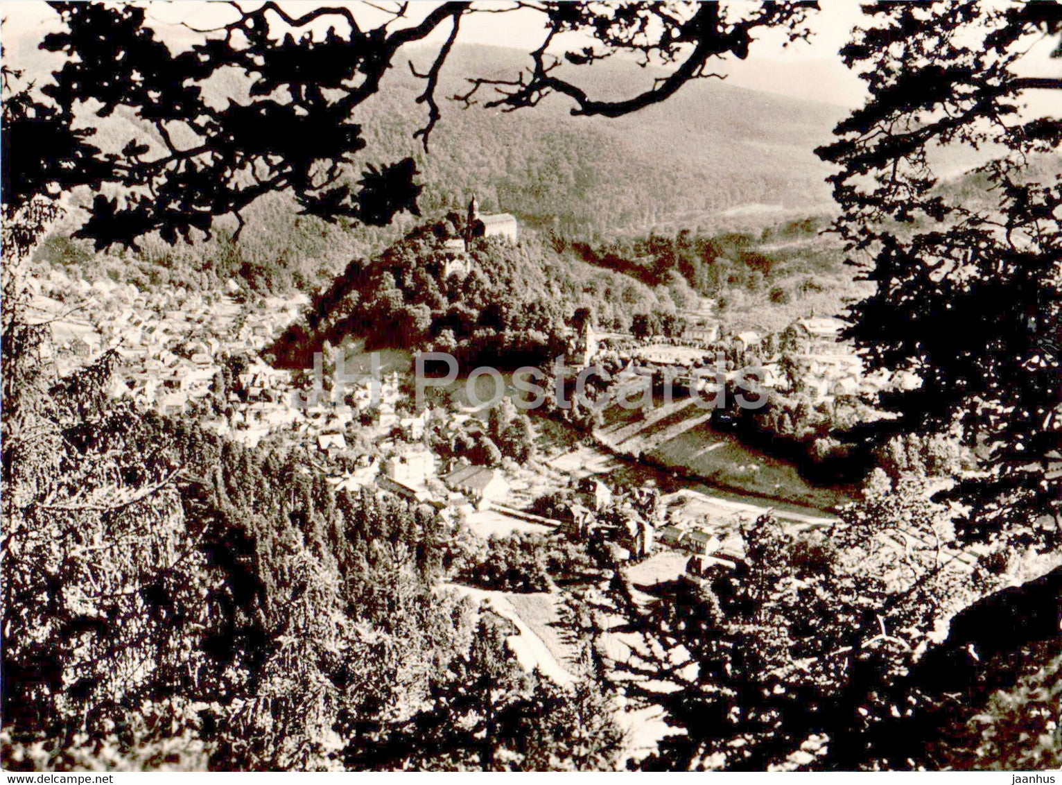 Schwarzburg vom Trippstein - Thur Wald - Germany DDR - unused - JH Postcards