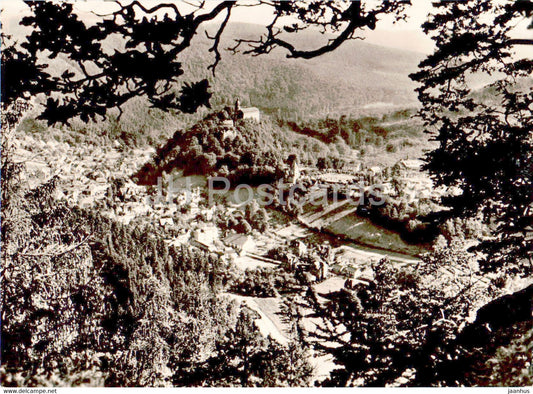 Schwarzburg vom Trippstein - Thur Wald - Germany DDR - unused - JH Postcards