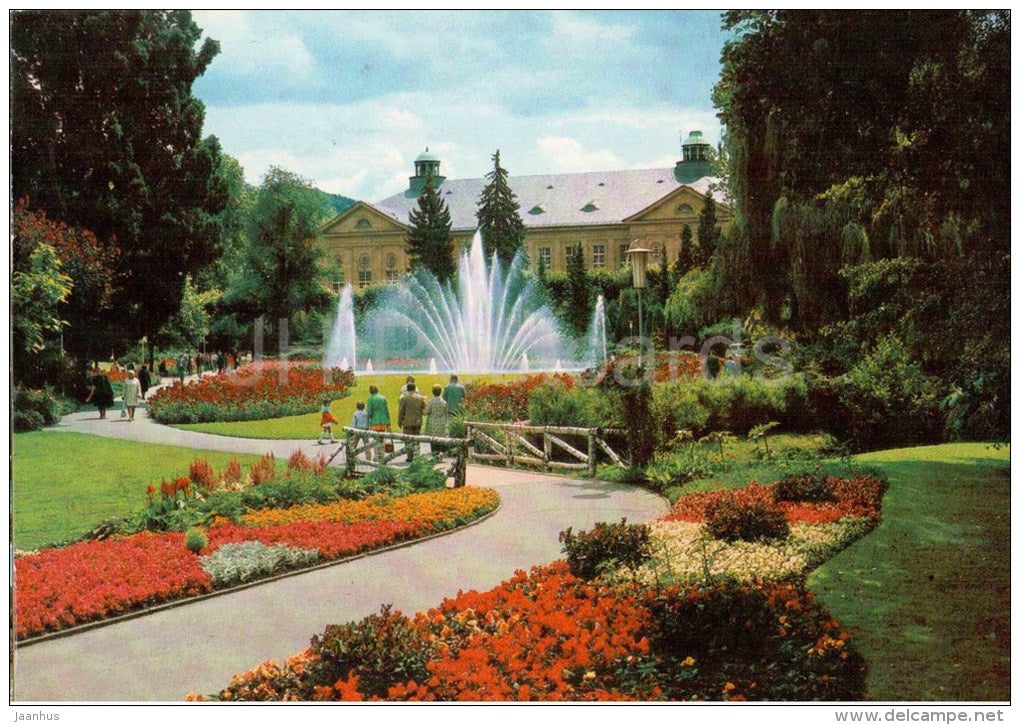 Bad Kissingen , Rosengarten - rose garden - 8730 - Germany - 1975 gelaufen - JH Postcards