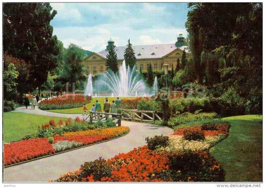 Bad Kissingen , Rosengarten - rose garden - 8730 - Germany - 1975 gelaufen - JH Postcards