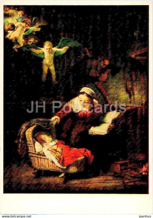 Painting by Rembrandt - Heilige Familie - The Holy Family - 16 - Dutch art - 1975 - German - used - JH Postcards