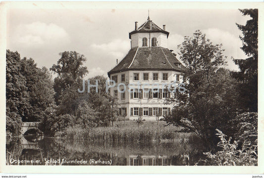 Oppenweiler - Schloss Sturmfeder - Rathaus - old postcard - Germany - unused - JH Postcards