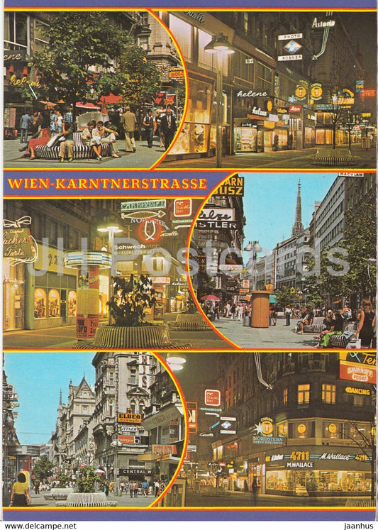 Wien - Vienna - Karntnerstrasse - Stephansdom - cathedral - multiview - Austria - used - JH Postcards