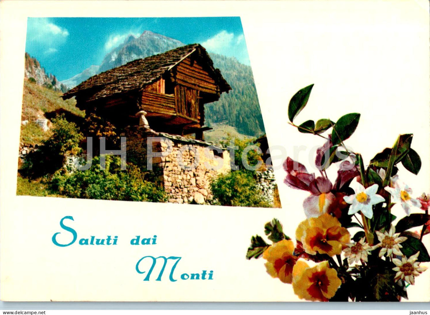 Saluti dai Monti - house - 207 - Italy - unused - JH Postcards