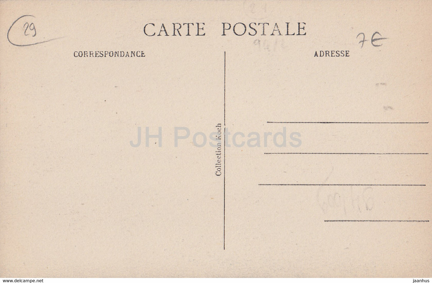 Ile D'Ouessant - Phare en construction - old postcard  - France - used