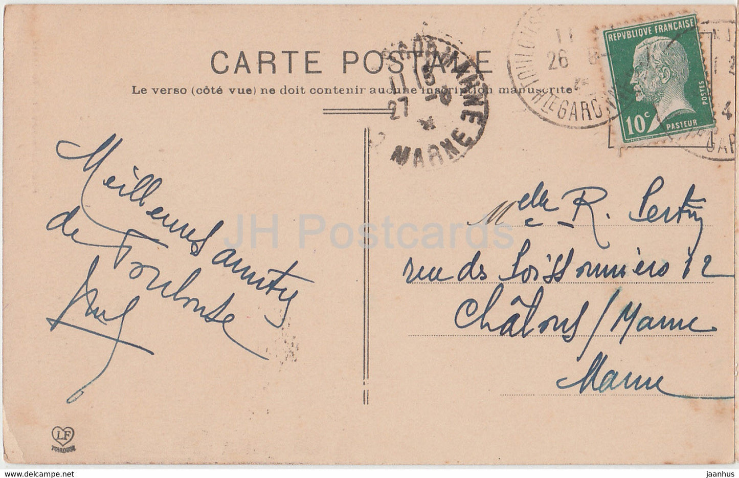 Toulouse - Le Donjon du Capitole - 14 - old postcard - France - used