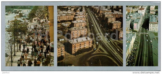 Leninskaya street - Stoletiya avenue - Vladivostok - 1977 - Russia USSR - unused - JH Postcards