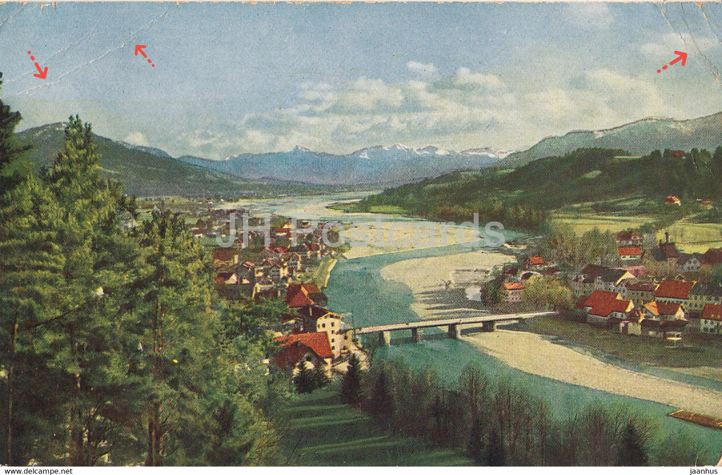 Bad Tolz - Isartal - 50 - old postcard - 1942 - Germany - used - JH Postcards