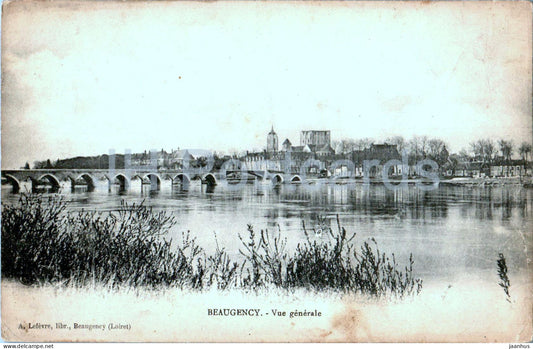 Beaugency - Vue Generale - bridge - old postcard - 1910 - France - used - JH Postcards
