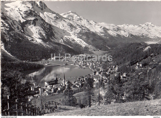 St. Moritz - Dorf und Bad - Oberengandin - 53 - Switzerland - old postcard - unused - JH Postcards