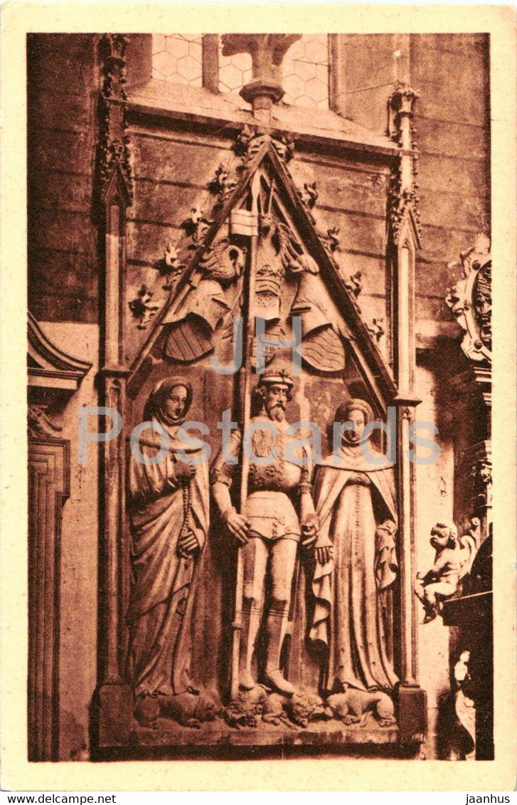 Wertheim a M - Graf Johann I mit seinen beiden Frauen - old postcard - Germany - unused - JH Postcards
