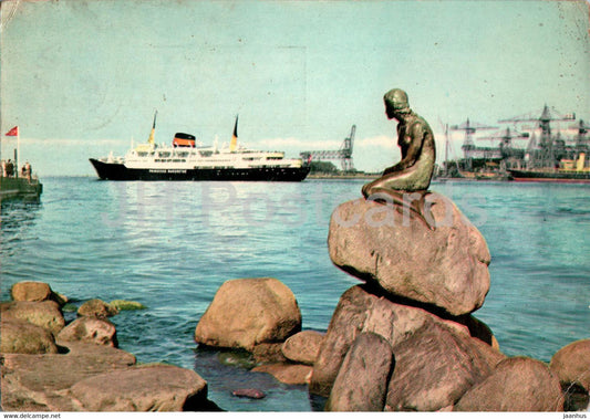 Copenhagen - Kopenhagen - Parti fra Langelinie - view of Langelinie - ship - 142 - 1962 - Denmark - used - JH Postcards