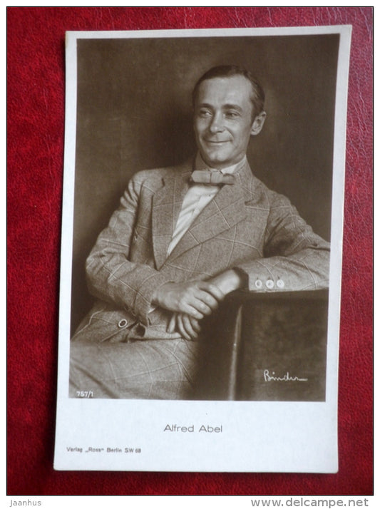 movie actor - Alfred Abel - cinema - 757/1 - Germany - unused - JH Postcards