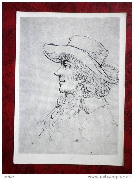 Painting by A.O. Orlowski, 1794 - Tadeush Kostyushko - art - postcard printed in 1957 - Russia - USSR - unused - JH Postcards