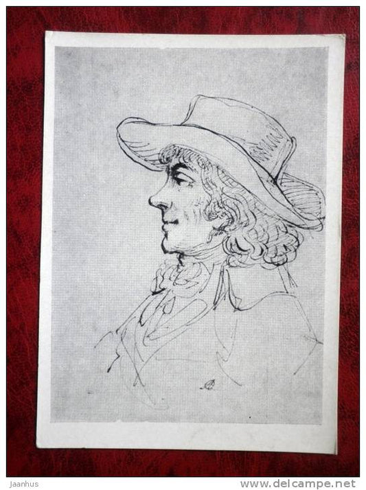 Painting by A.O. Orlowski, 1794 - Tadeush Kostyushko - art - postcard printed in 1957 - Russia - USSR - unused - JH Postcards