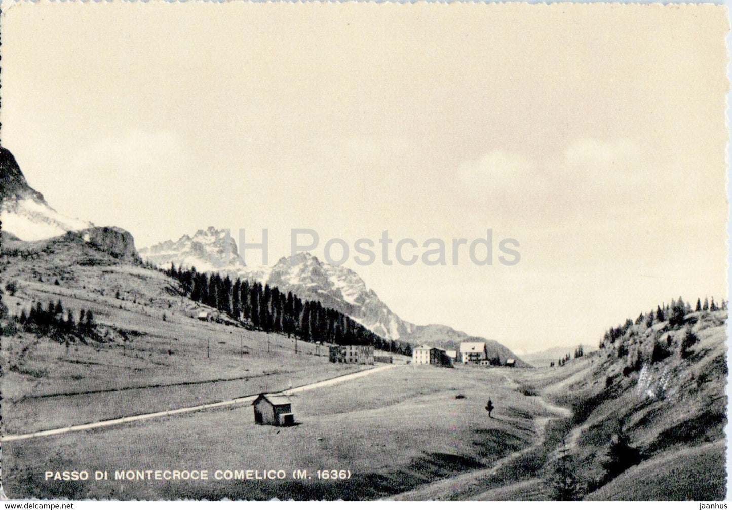Passo di Montecroce Comelico 1636 - old postcard - Italy - used - JH Postcards