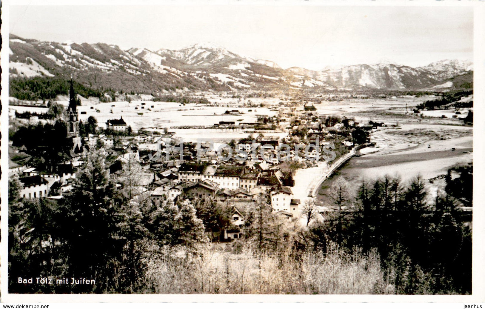 Bad Tolz mit Juifen - old postcard - 1953 - Germany - used - JH Postcards