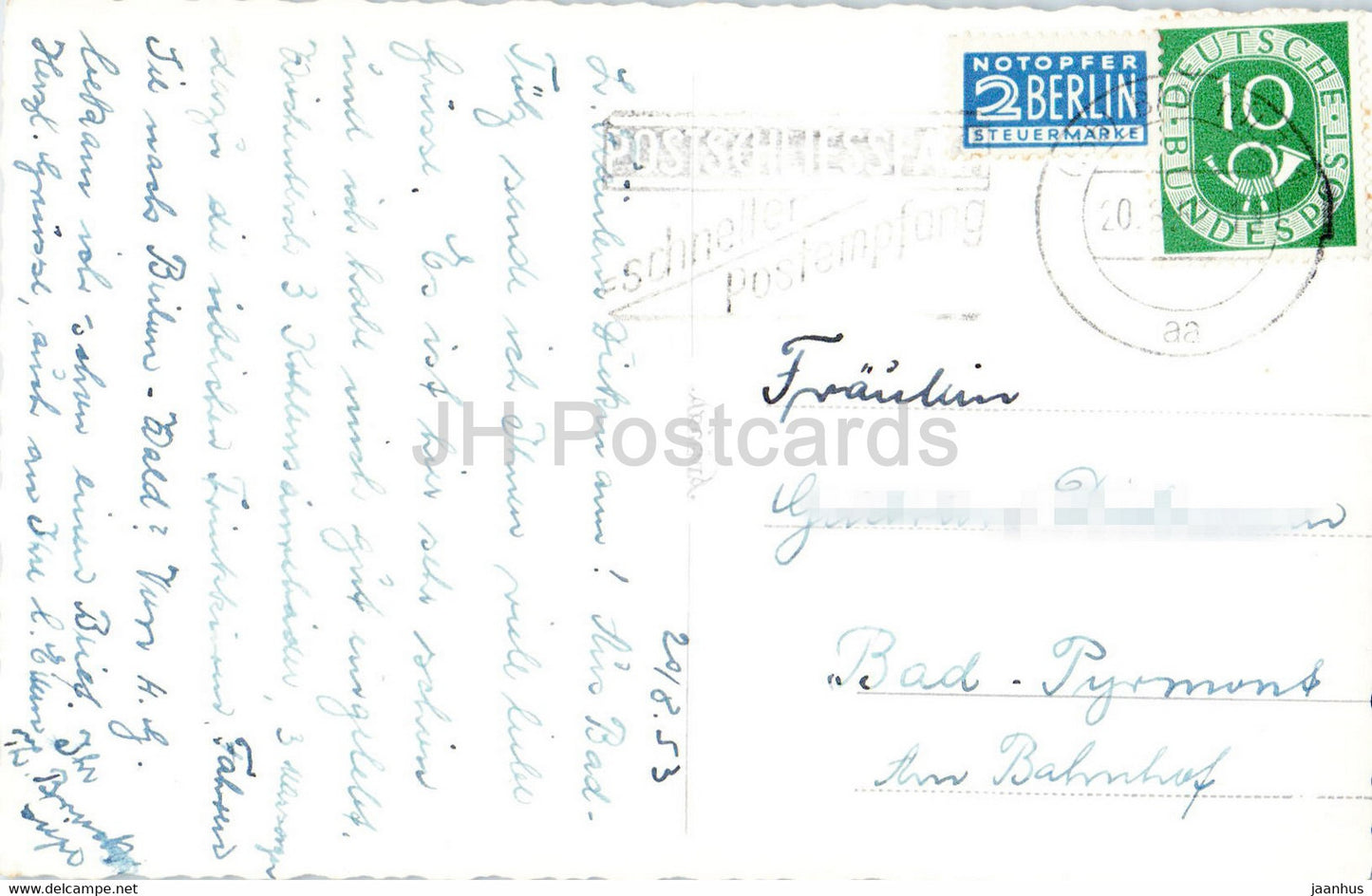 Bad Tolz mit Juifen - old postcard - 1953 - Germany - used