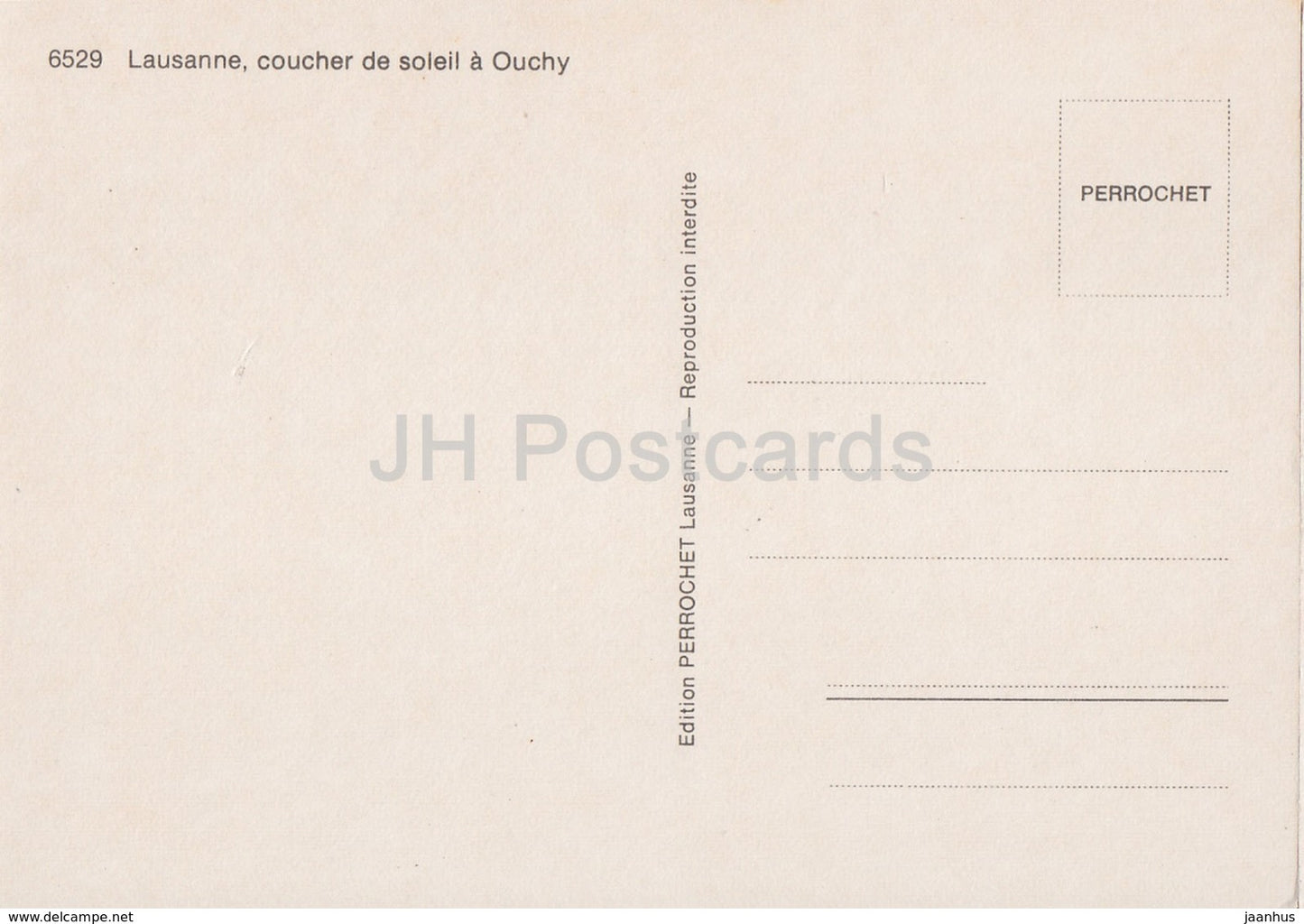 Lausanne - coucher de soleil a Ouchy - sunset - 6529 - Switzerland - unused