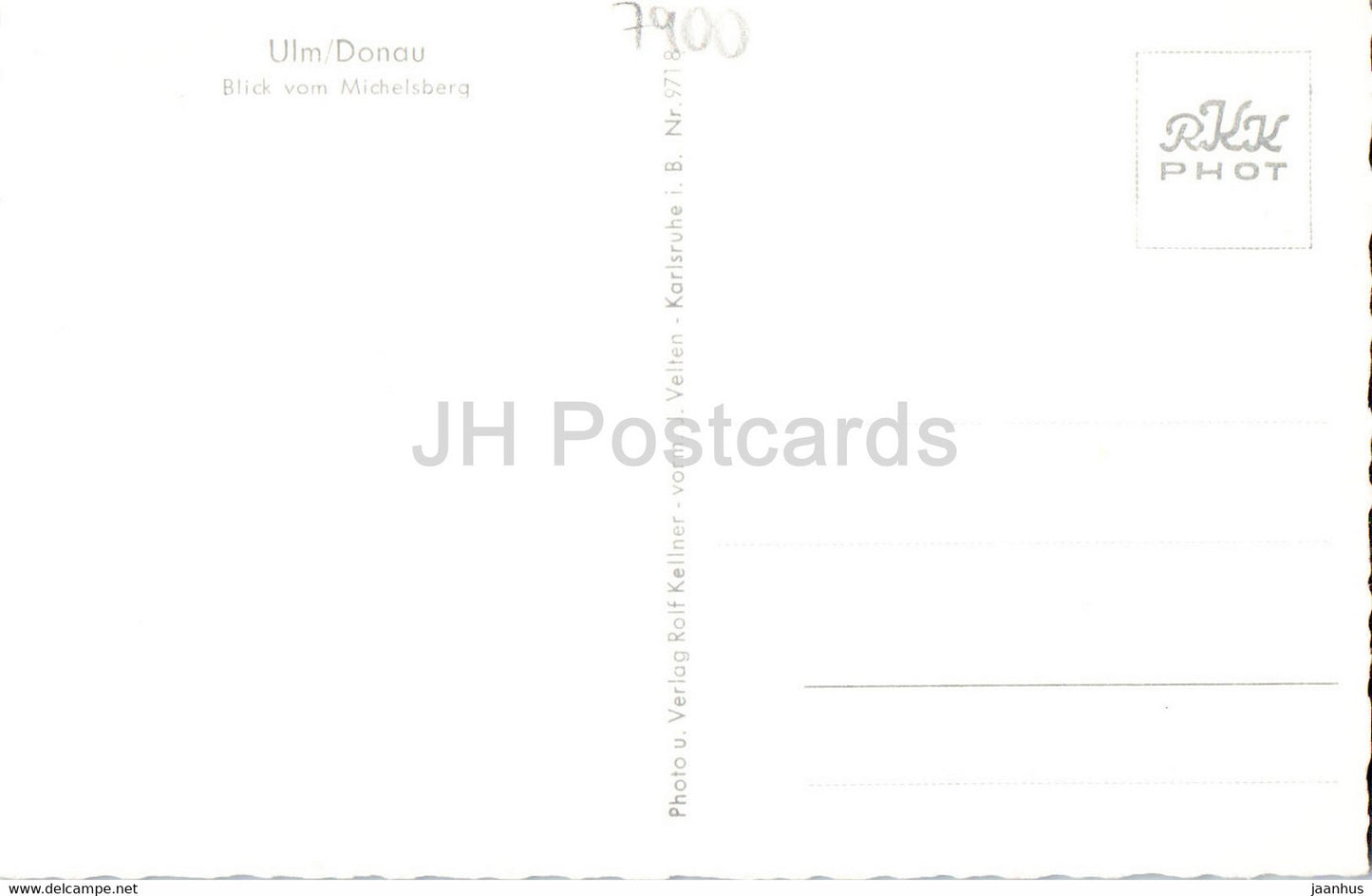 Ulm - Donau - Blick vom Michelsberg - cathedral - old postcard - Germany - unused