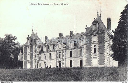 Chateau de la Borde - Pres Mettray - castle - old postcard - France - unused - JH Postcards