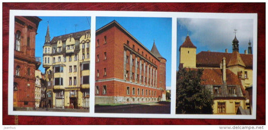 The Latvian Museum of Latvian SSR and Powder Tower - Riga - Latvia USSR - unused - JH Postcards