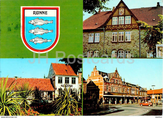 Ronne - Bornholm - multiview - 1987 - Denmark - used - JH Postcards