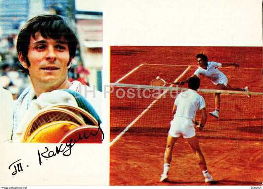 Teymuraz Kakulia - tennis - Soviet champions - sports - 1974 - Russia USSR - unused - JH Postcards