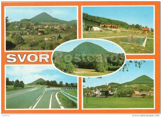 Klic mountain - Svor - Ceska Lipa - Czechoslovakia - Czech - used 1985 - JH Postcards