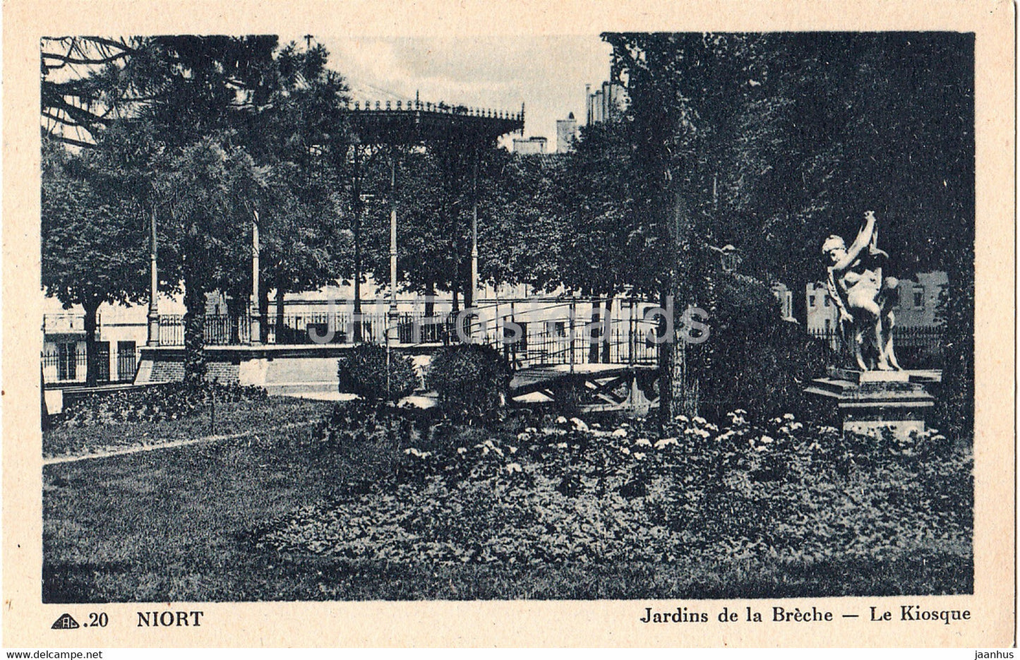 Niort - Jardins de la Breche - Le Kiosque - 20 - old postcard - France - unused - JH Postcards