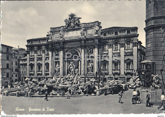 Roma - Rome - Fontana di Trevi - Fountain of Trevi - old postcard - 1955 - Italy - used - JH Postcards