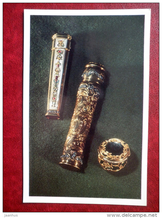 Box for beads , England , 18th century - Western European Jewelry - 1971 - Russia USSR - unused - JH Postcards