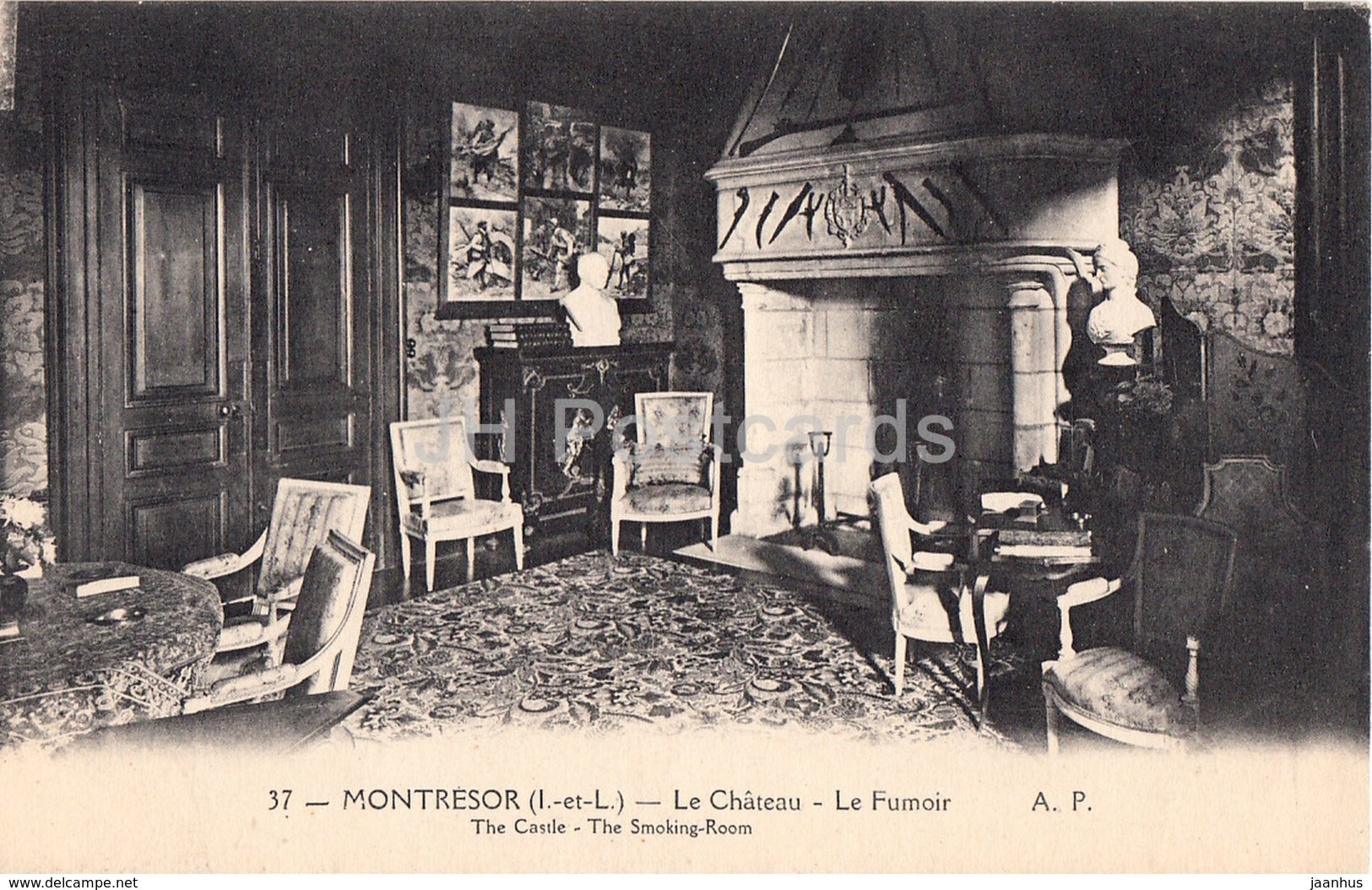 Montresor - La Chateau - Le Fumoir - castle - 37 - old postcard - France - unused