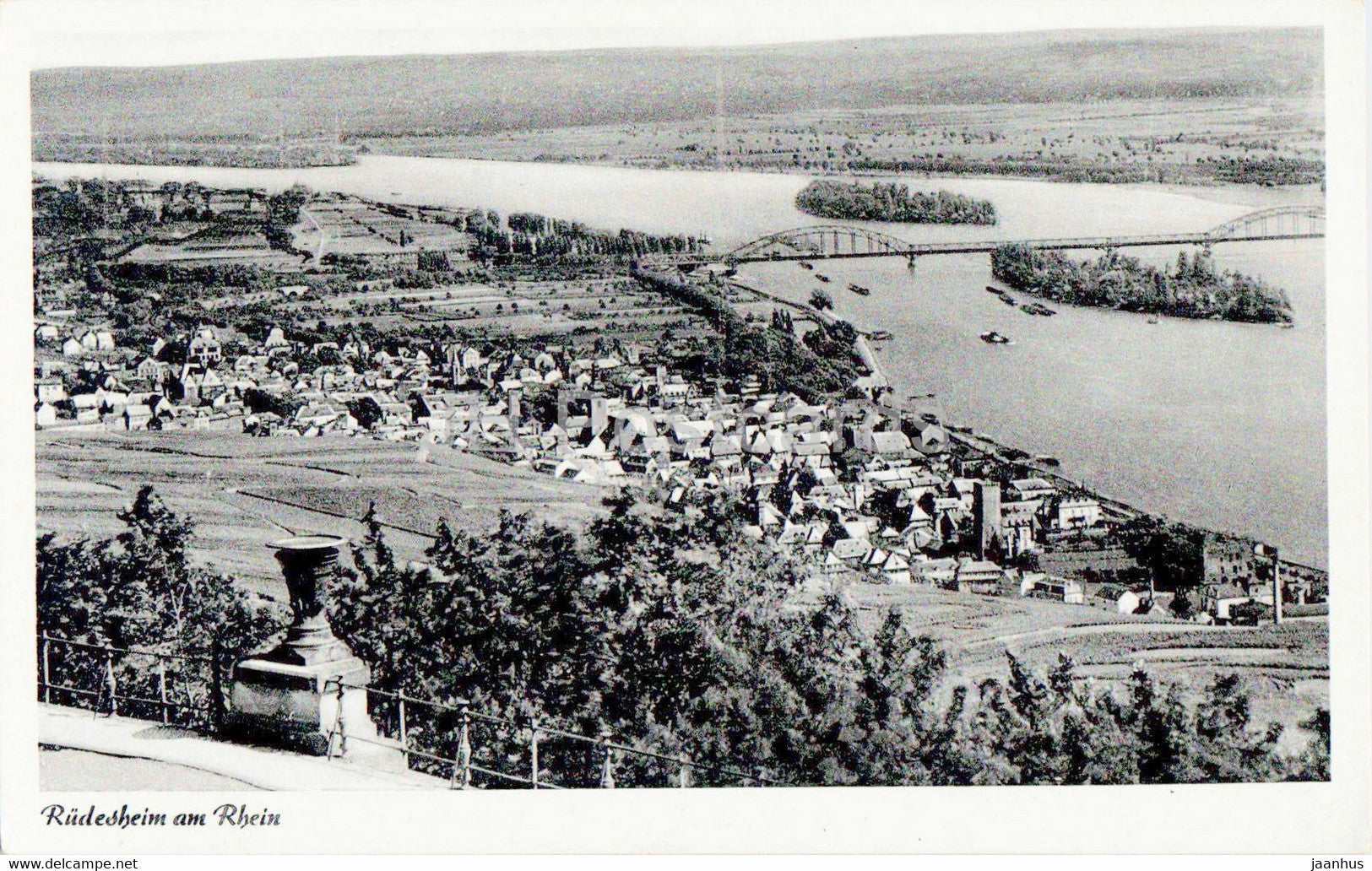 Rudesheim am Rhein - 3337 - old postcard - Germany - unused - JH Postcards