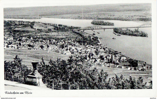 Rudesheim am Rhein - 3337 - old postcard - Germany - unused - JH Postcards