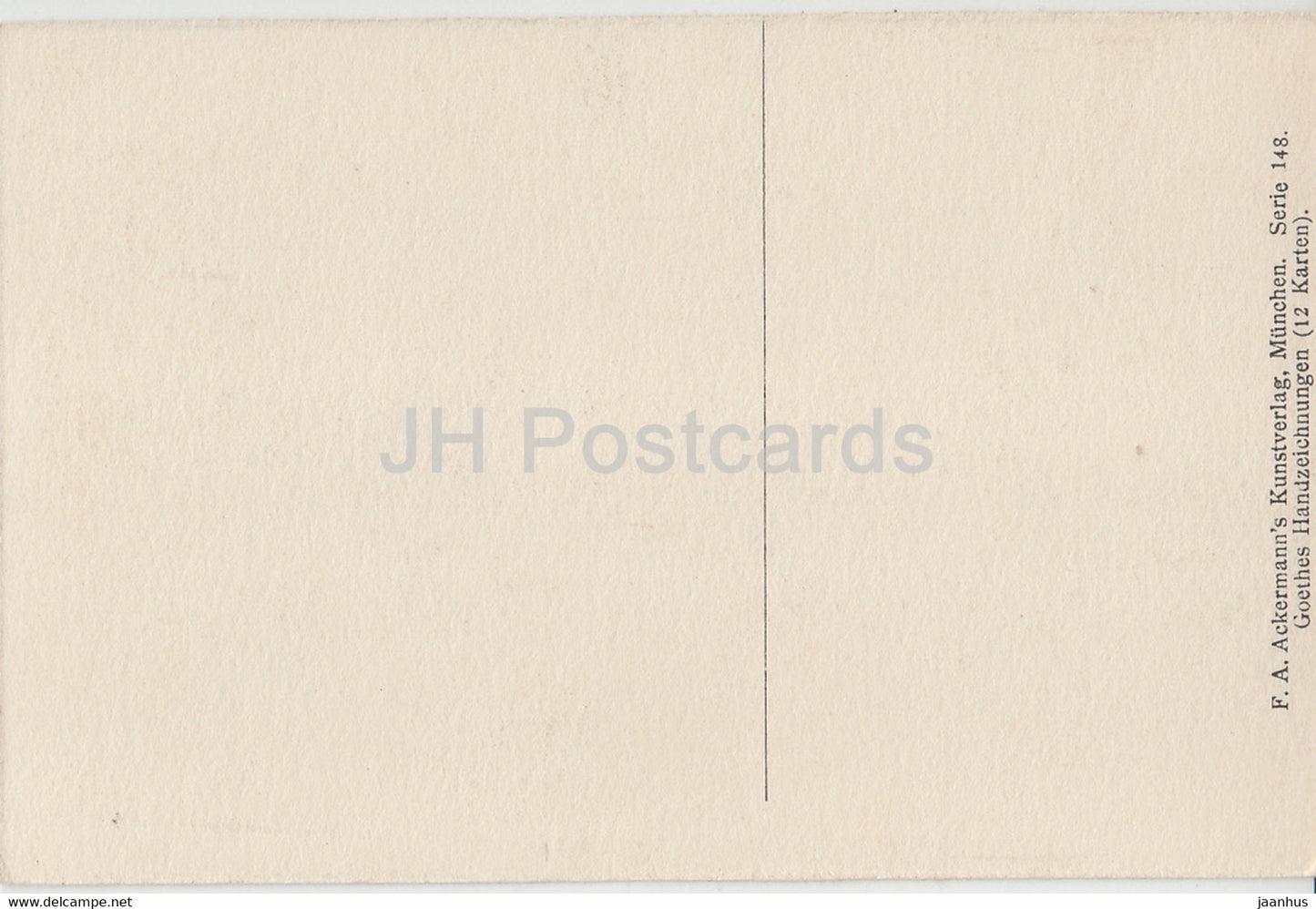 Graben zu Jena - gezeichnet 1810 von Goethe - 1786 - old postcard - Germany - unused