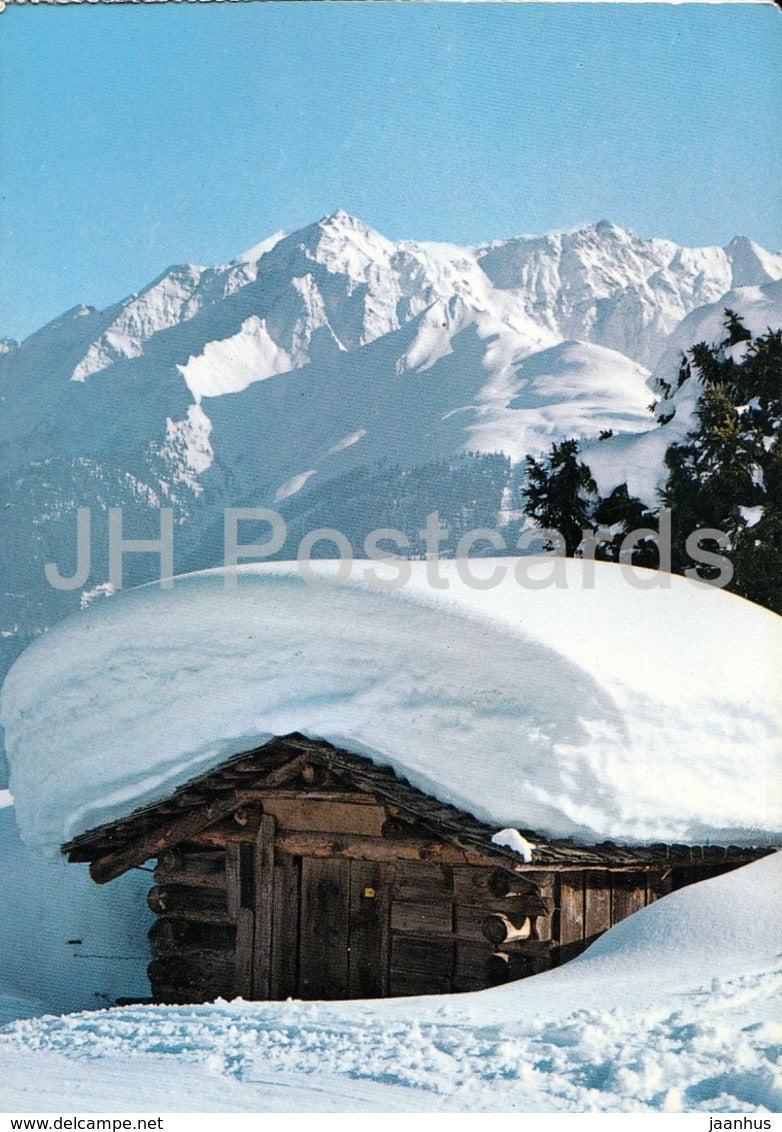 Wintermotiv in Graubunden - Switzerland - used - JH Postcards