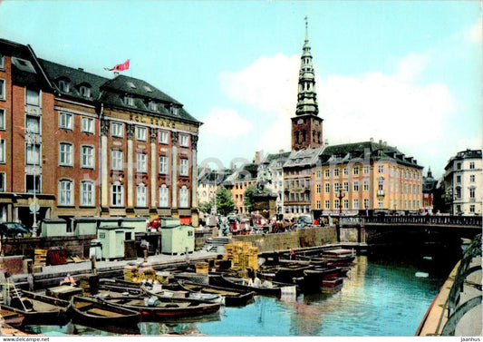 Copenhagen - Kobenhavn - Gammel Strand - boat - 920 - Denmark - unused - JH Postcards